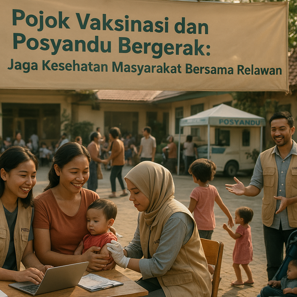 Pojok Vaksinasi dan Posyandu Bergerak: Jaga Kesehatan Masyarakat Bersama Relawan