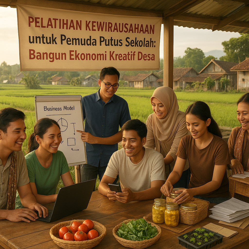Pelatihan Kewirausahaan untuk Pemuda Putus Sekolah: Bangun Ekonomi Kreatif Desa