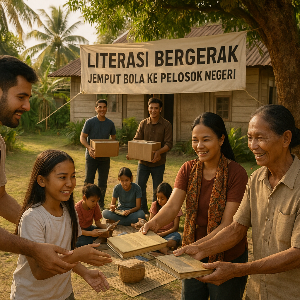 Literasi Bergerak: Jemput Bola ke Pelosok Negeri