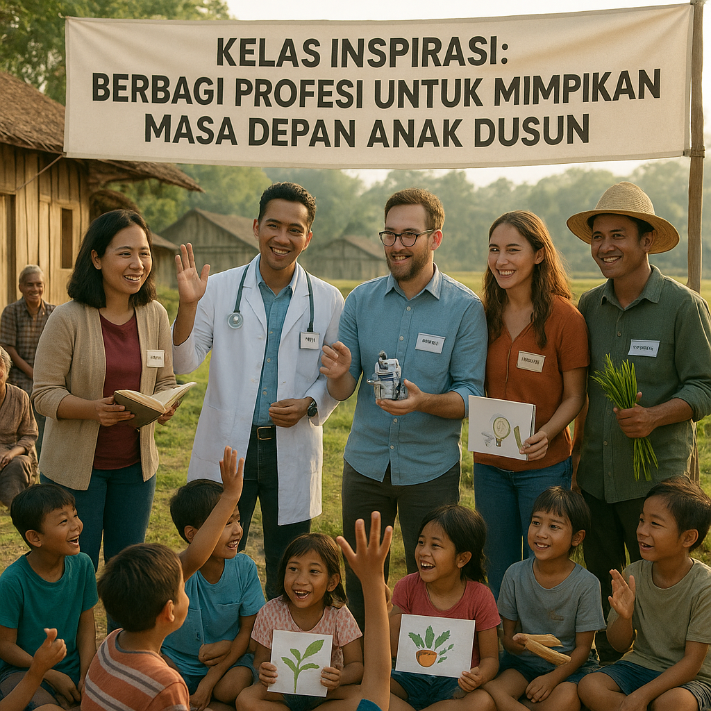 Kelas Inspirasi: Berbagi Profesi untuk Mimpikan Masa Depan Anak Dusun
