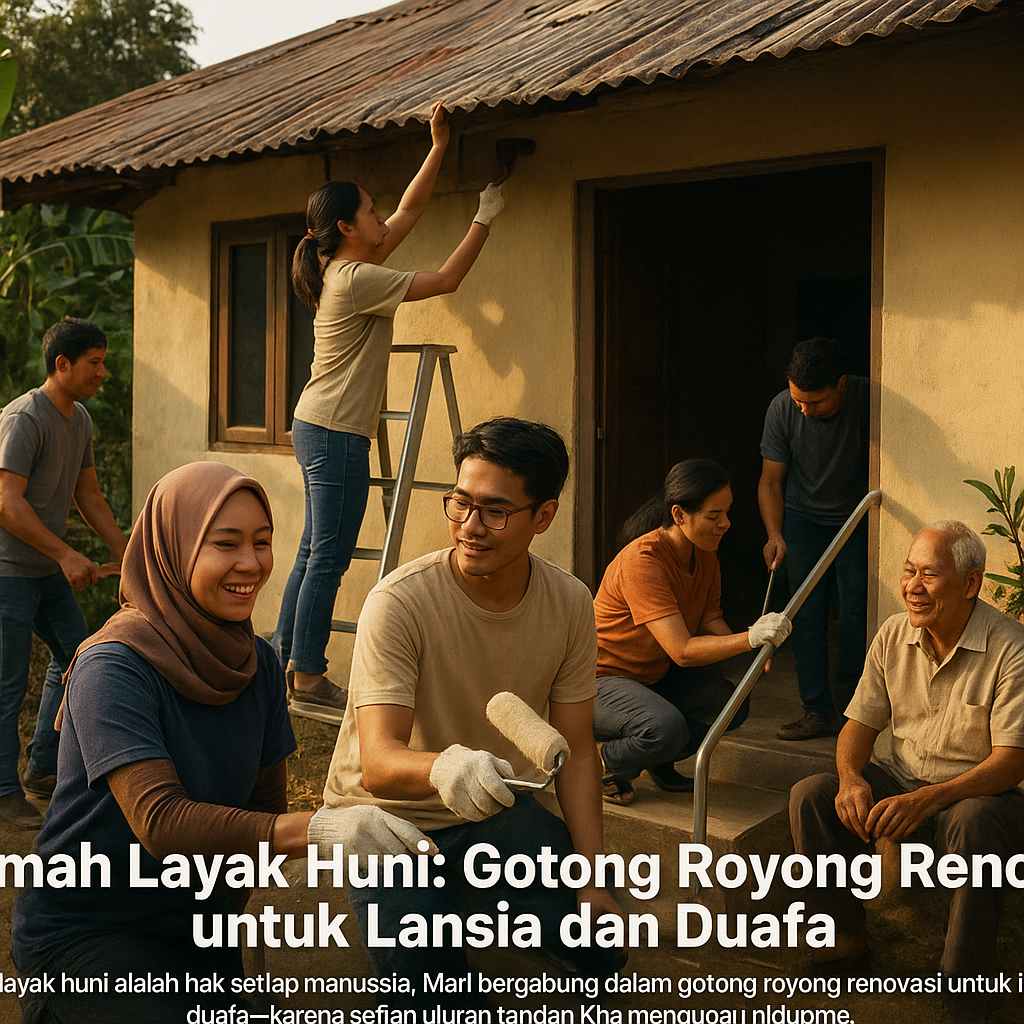 Rumah Layak Huni: Gotong Royong Renovasi untuk Lansia dan Duafa