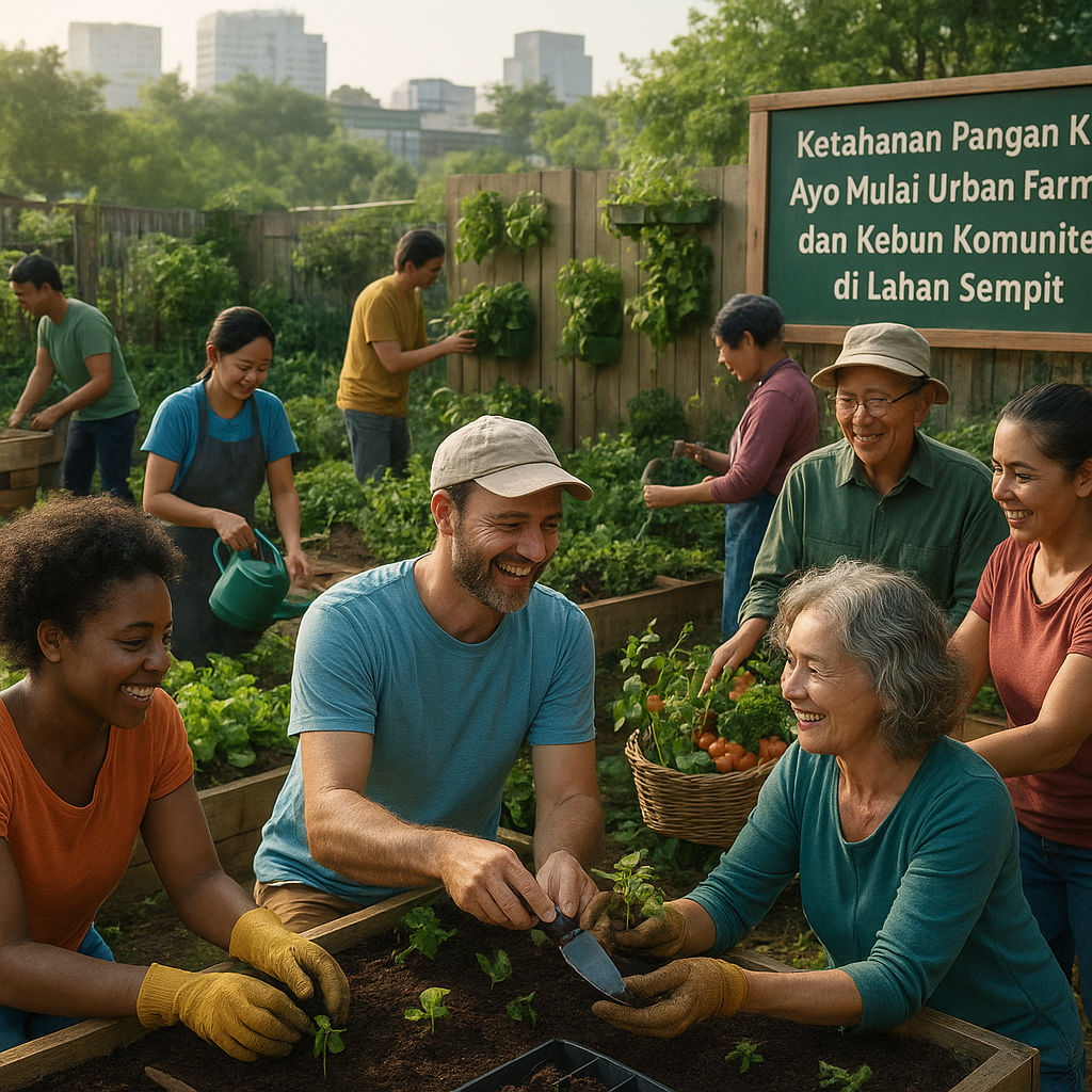 Ketahanan Pangan Kota: Ayo Mulai Urban Farming dan Kebun Komunitas di Lahan Sempit