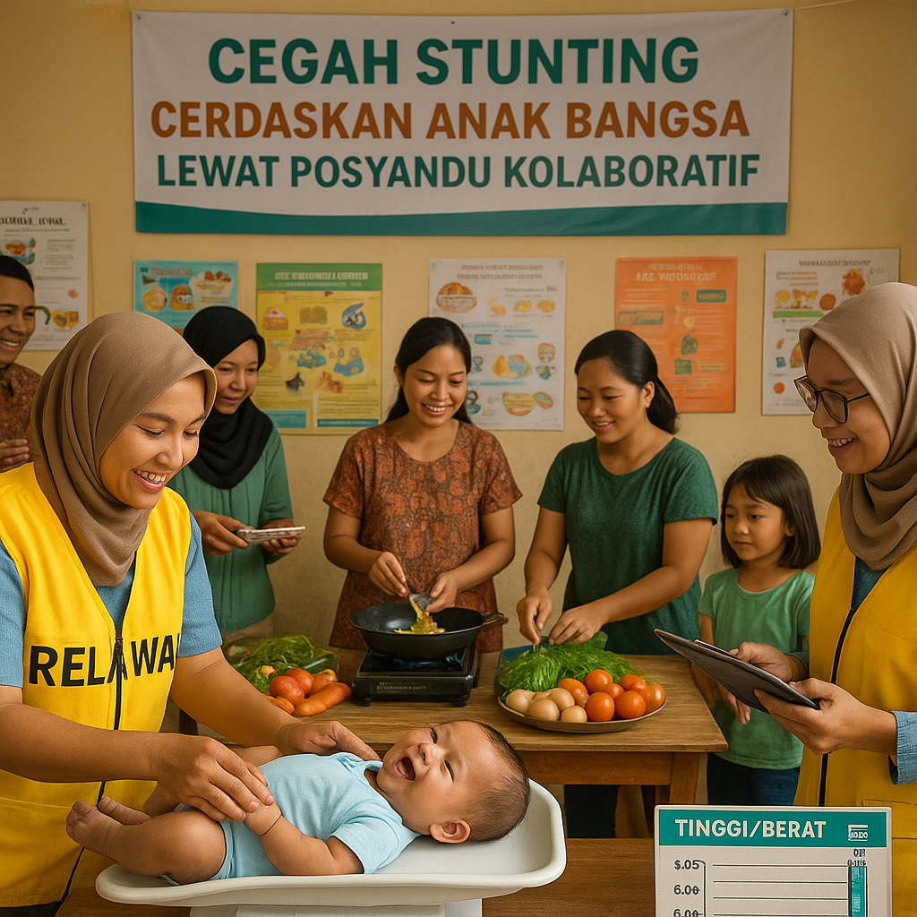 Cegah Stunting, Cerdaskan Anak Bangsa Lewat Posyandu Kolaboratif