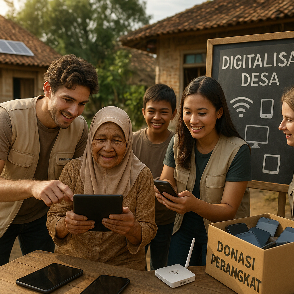 Digitalisasi Desa: Relawan Mengajar Warga Melek Teknologi