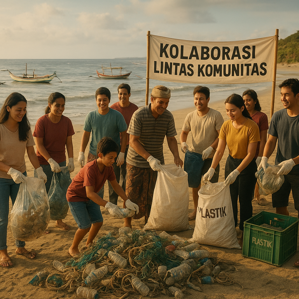 Kolaborasi Lintas Komunitas: Jawaban untuk Sampah Plastik di Pesisir