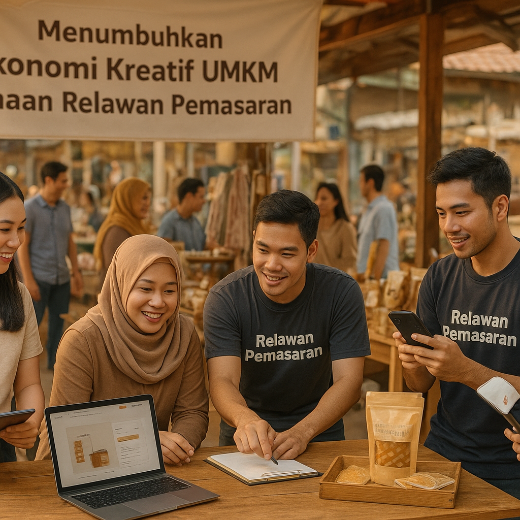 Menumbuhkan Ekonomi Kreatif UMKM Binaan Relawan Pemasaran