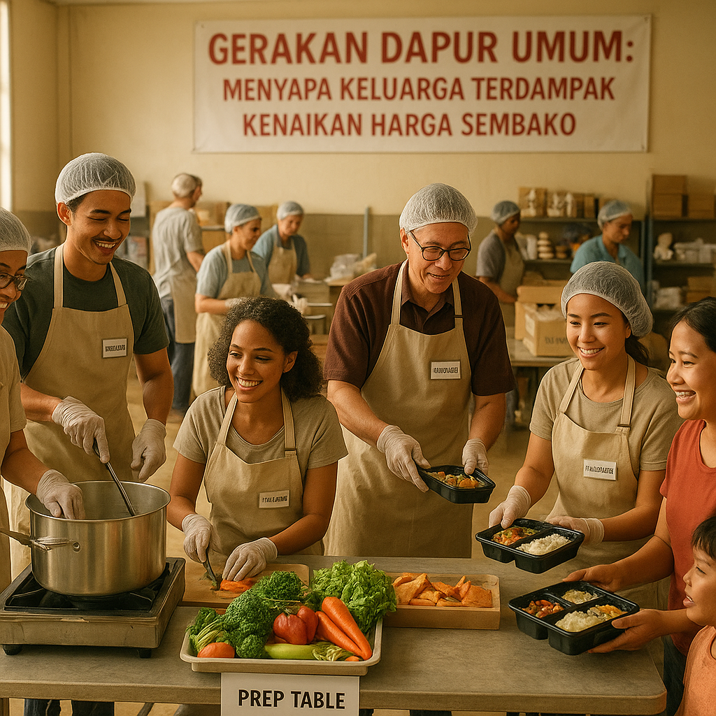 Gerakan Dapur Umum: Menyapa Keluarga Terdampak Kenaikan Harga Sembako