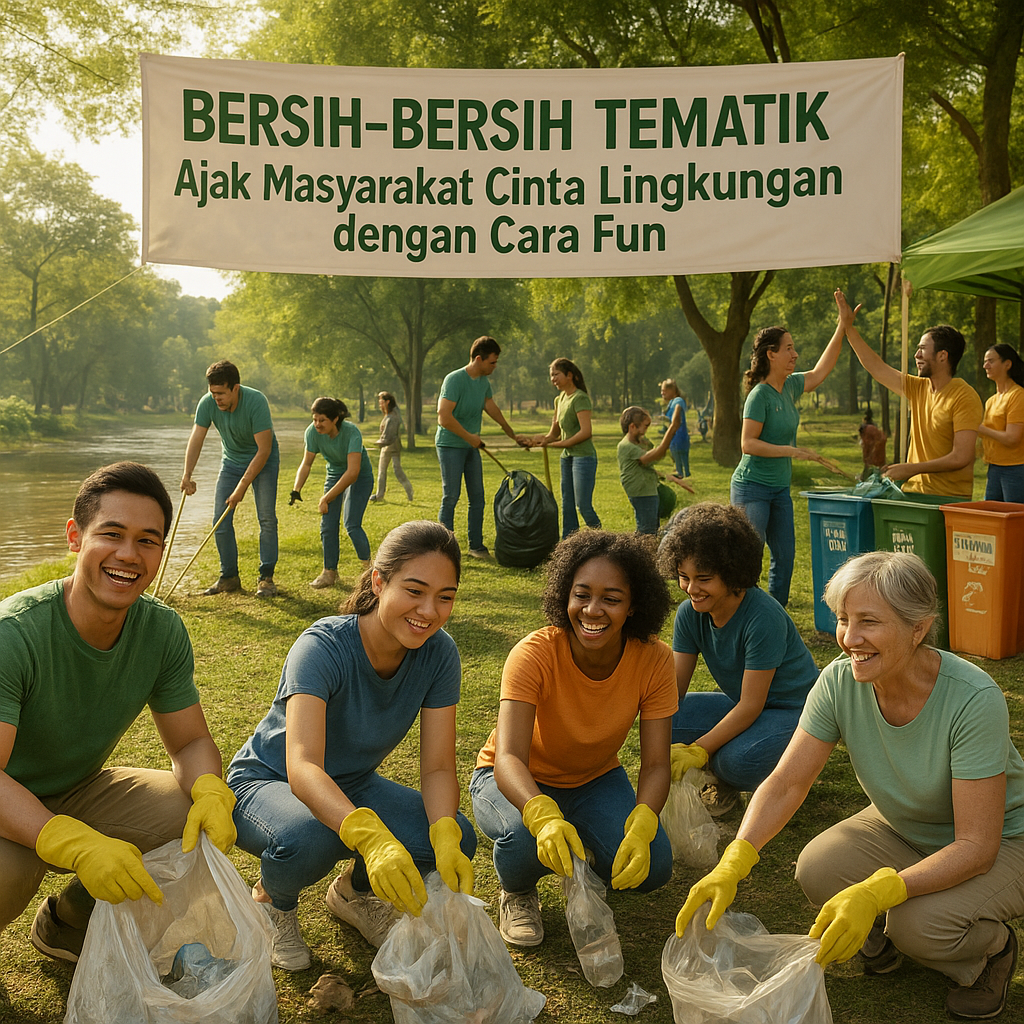 Bersih-Bersih Tematik: Ajak Masyarakat Cinta Lingkungan dengan Cara Fun