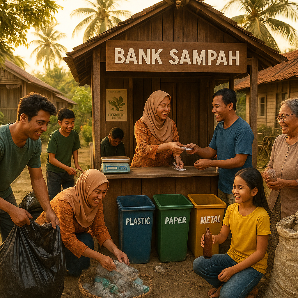 Dari Sampah ke Rupiah: Ekonomi Sirkular di Kampung dengan Bank Sampah