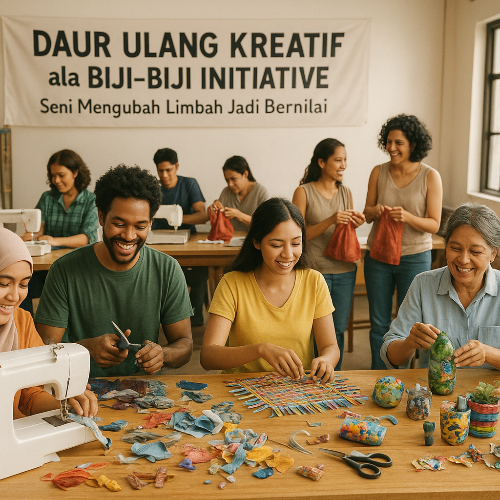 Daur Ulang Kreatif ala Biji-Biji Initiative: Seni Mengubah Limbah Jadi Bernilai