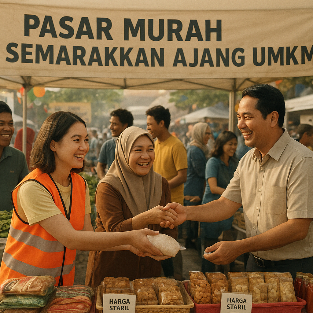 Pasar Murah Semarakkan Ajang UMKM: Ketika Relawan, Koperasi dan Pemerintah Bahu-membahu Buka Akses, Stabilkan Harga