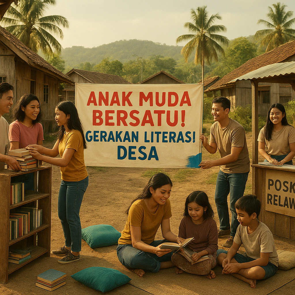 Anak Muda Bersatu! Gerakan Literasi Desa Siap Direplikasi di 100 Titik