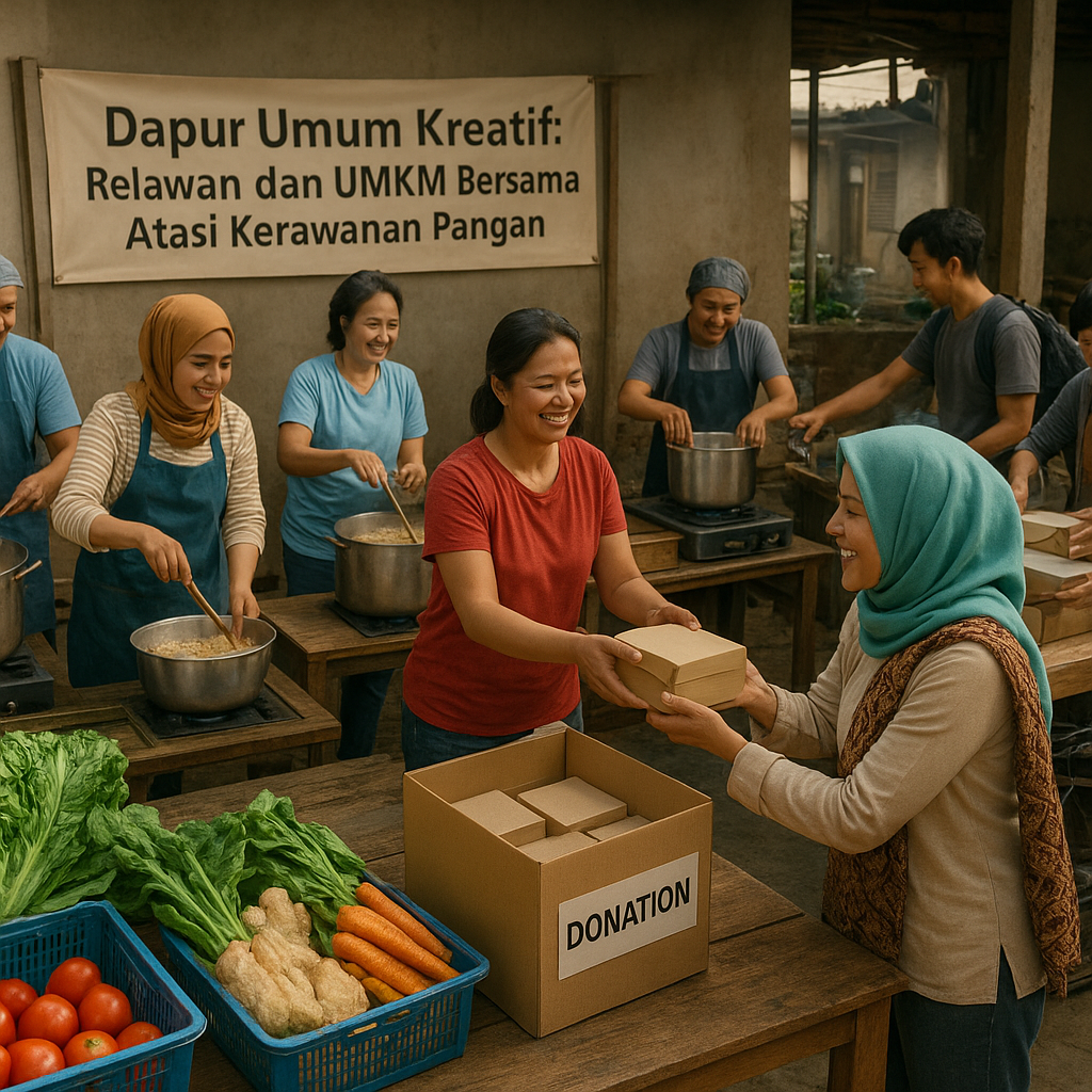 Dapur Umum Kreatif: Relawan dan UMKM Bersama Atasi Kerawanan Pangan