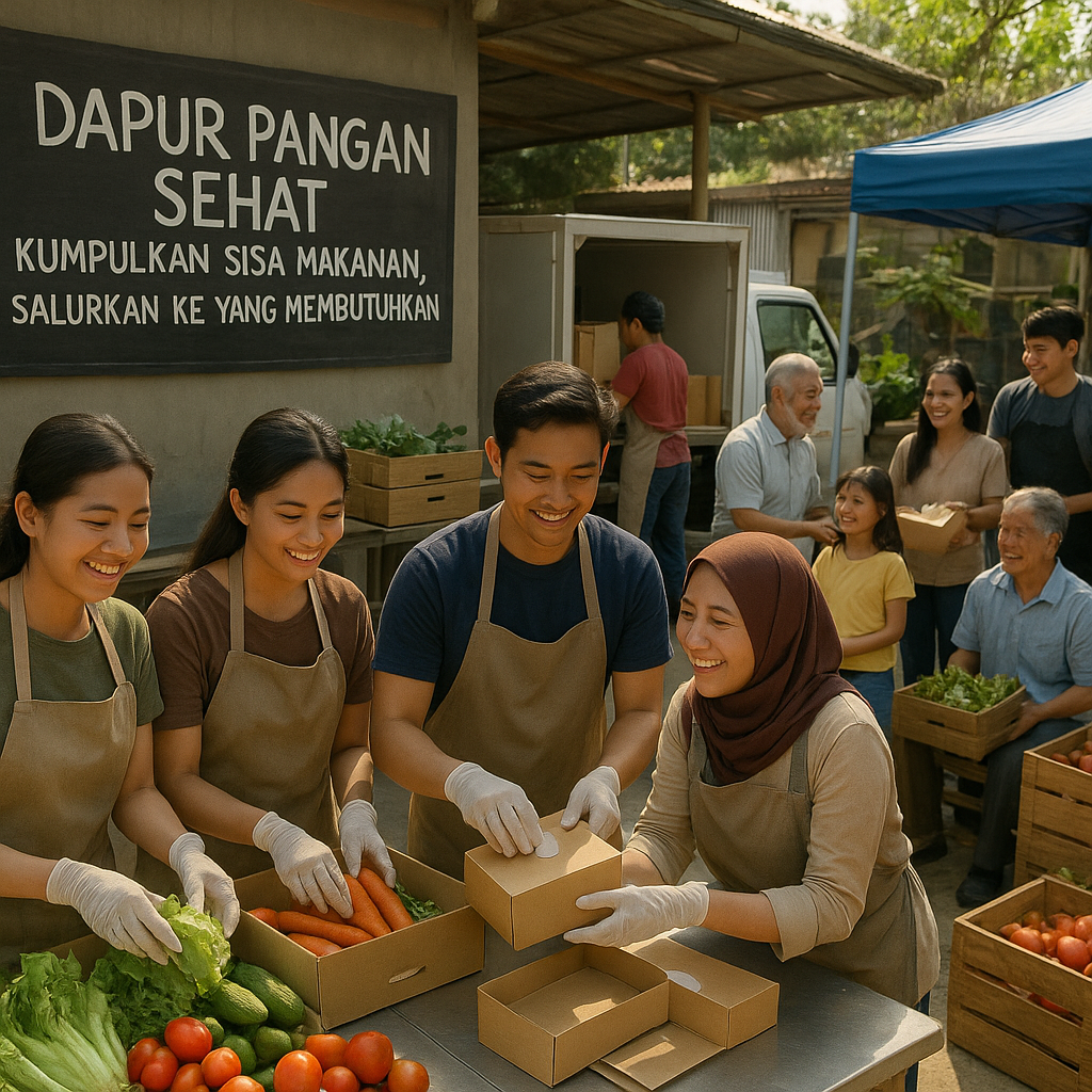 Dapur Pangan Sehat: Relawan Kumpulkan Sisa Makanan dan Salurkan ke Yang Membutuhkan