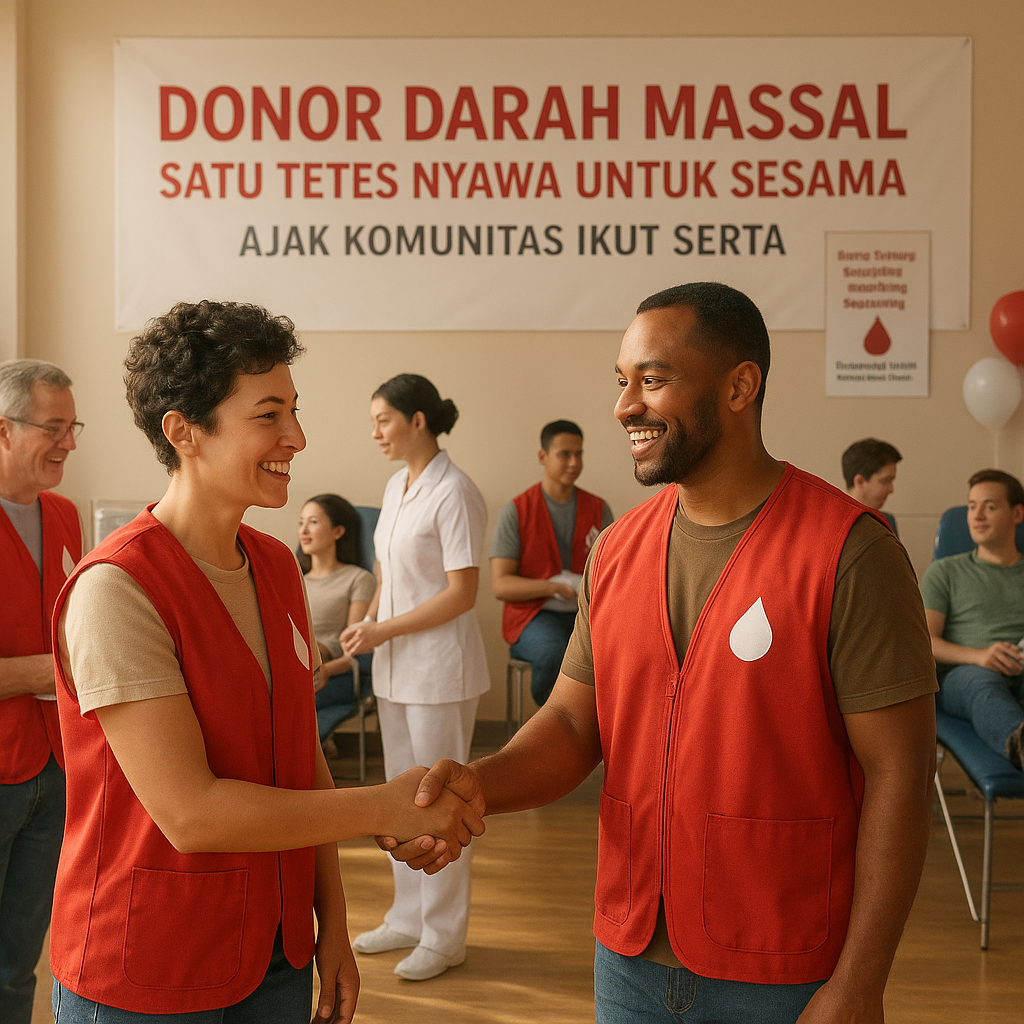 Donor Darah Massal: Satu Tetes Nyawa untuk Sesama, Ajak Komunitas Ikut Serta