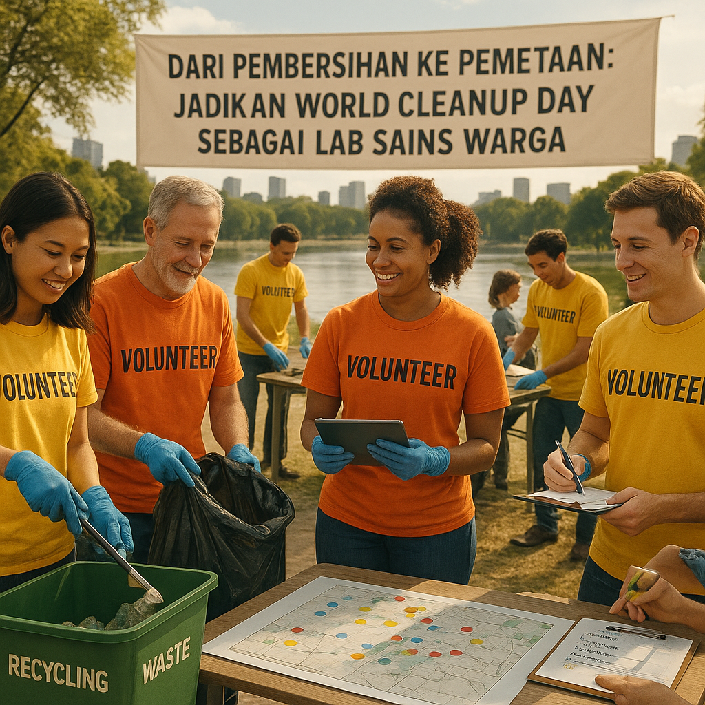 Dari Pembersihan ke Pemetaan: Jadikan World Cleanup Day sebagai Lab Sains Warga
