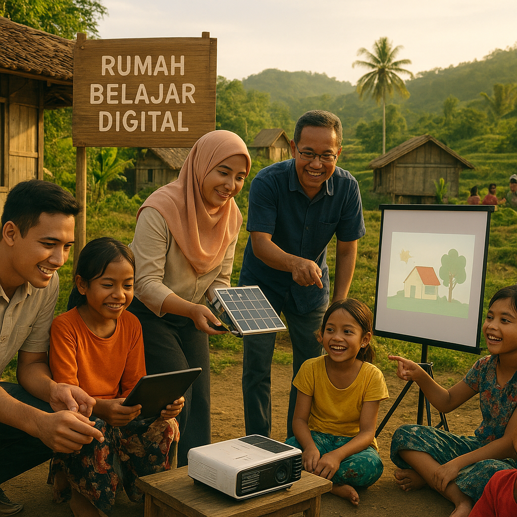 Rumah Belajar Digital: Menjangkau Anak-Anak Pelosok Lewat Relawan Pengajar