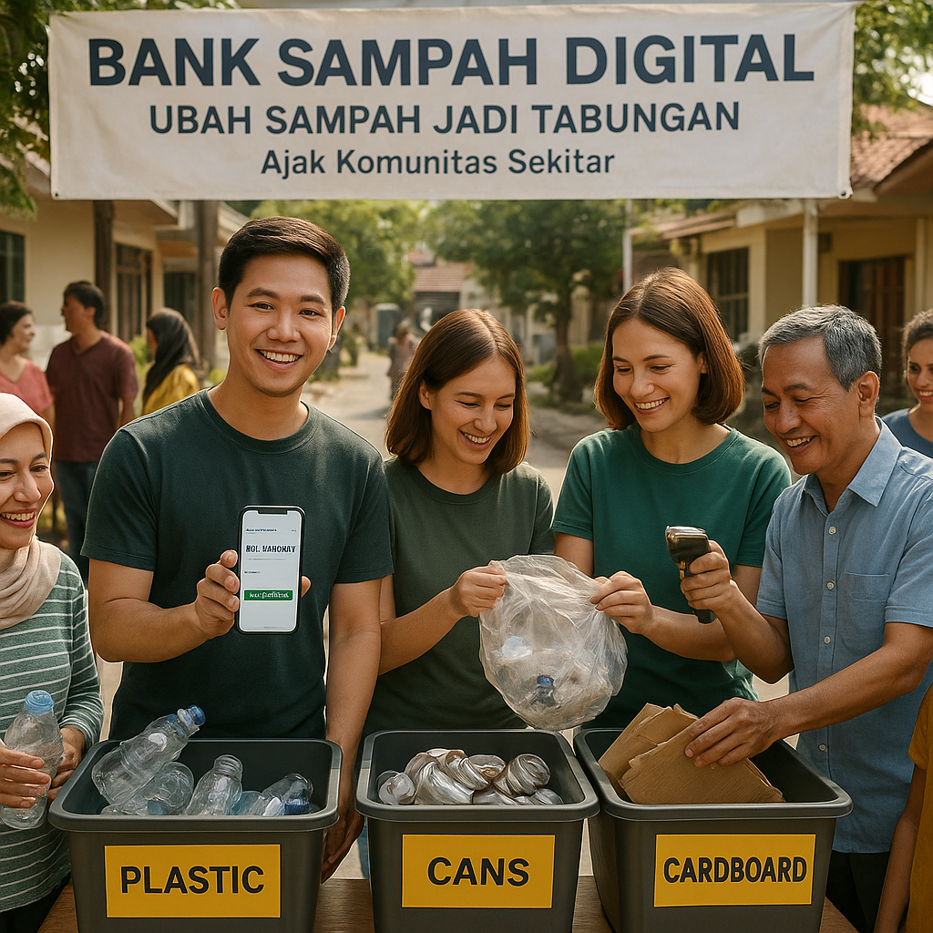Bank Sampah Digital: Ubah Sampah Jadi Tabungan, Ajak Komunitas Sekitar