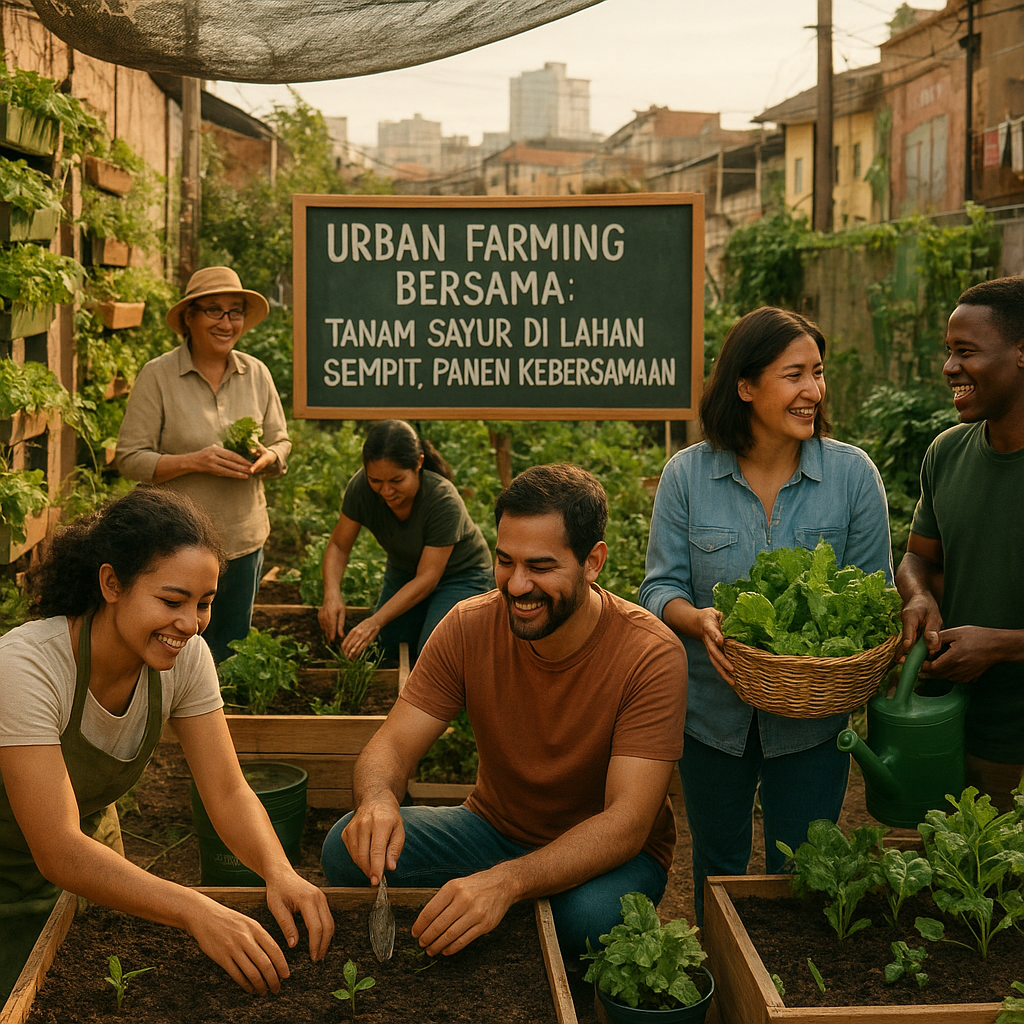 Urban Farming Bersama: Tanam Sayur di Lahan Sempit, Panen Kebersamaan