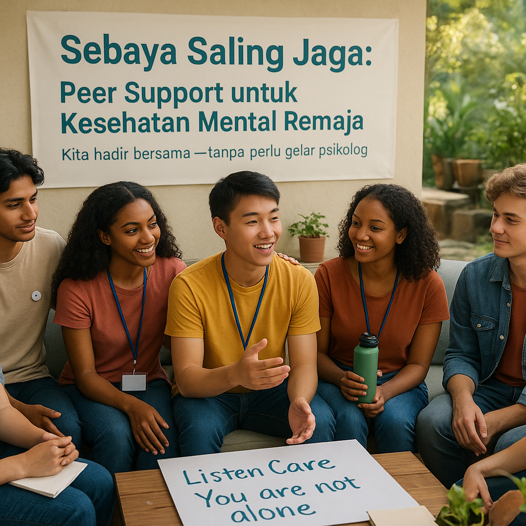 Sebaya Saling Jaga: Peer Support untuk Kesehatan Mental Remaja