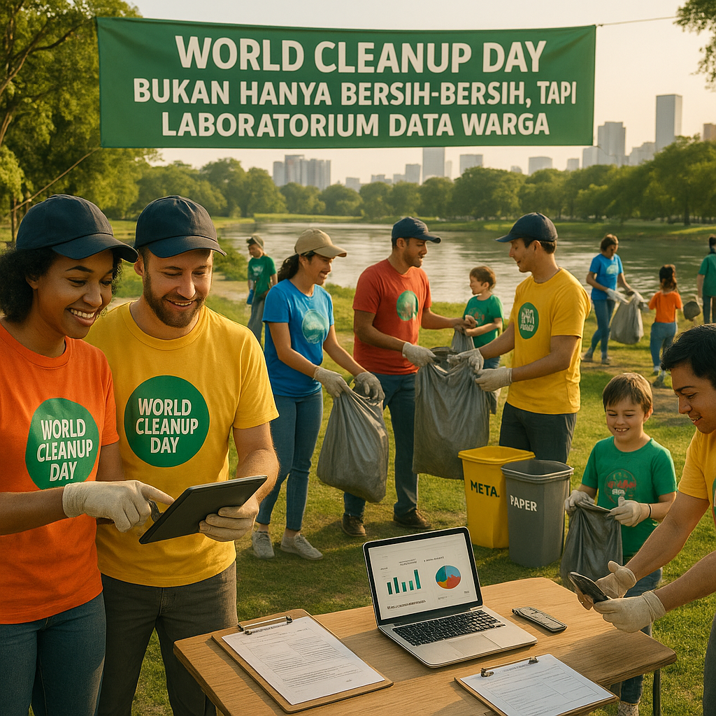 World Cleanup Day Bukan Hanya Bersih-Bersih, Tapi Laboratorium Data Warga