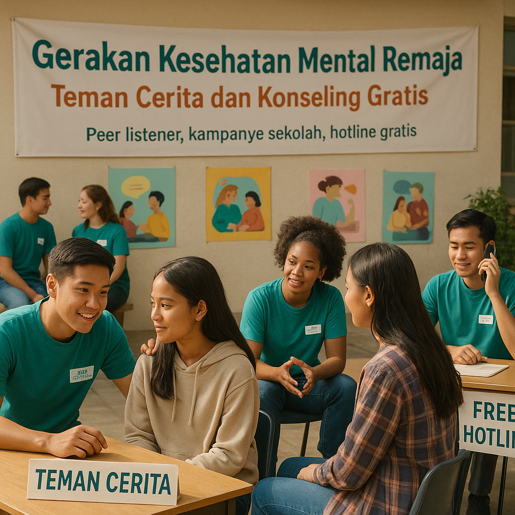 Gerakan Kesehatan Mental Remaja: Teman Cerita dan Konseling Gratis