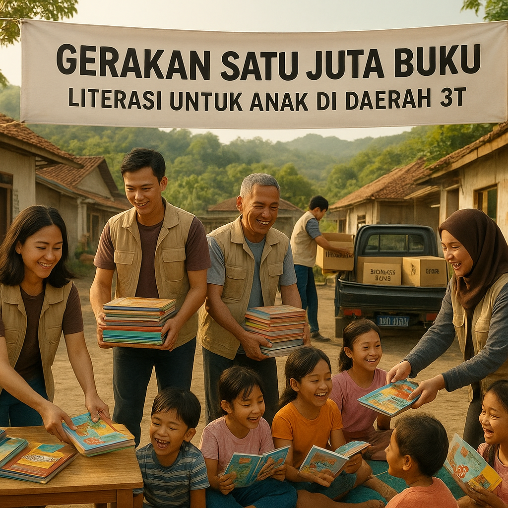Gerakan Satu Juta Buku: Literasi untuk Anak di Daerah 3T