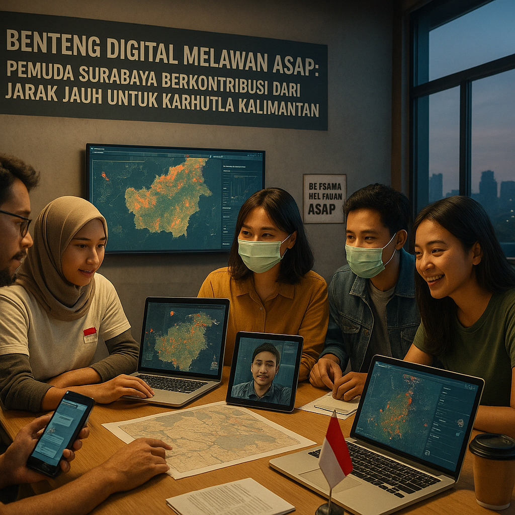 Benteng Digital Melawan Asap: Pemuda Surabaya Berkontribusi dari Jarak Jauh untuk Karhutla Kalimantan