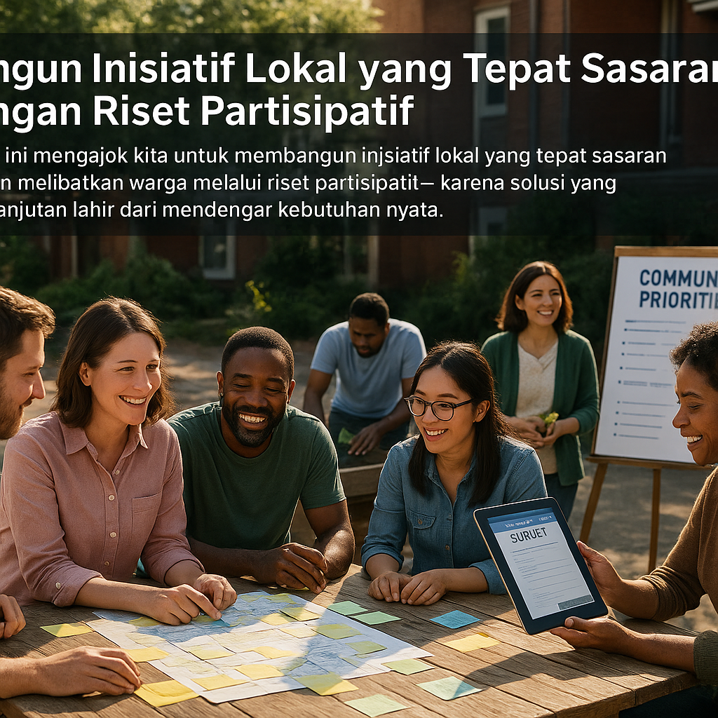 Bangun Inisiatif Lokal yang Tepat Sasaran dengan Riset Partisipatif