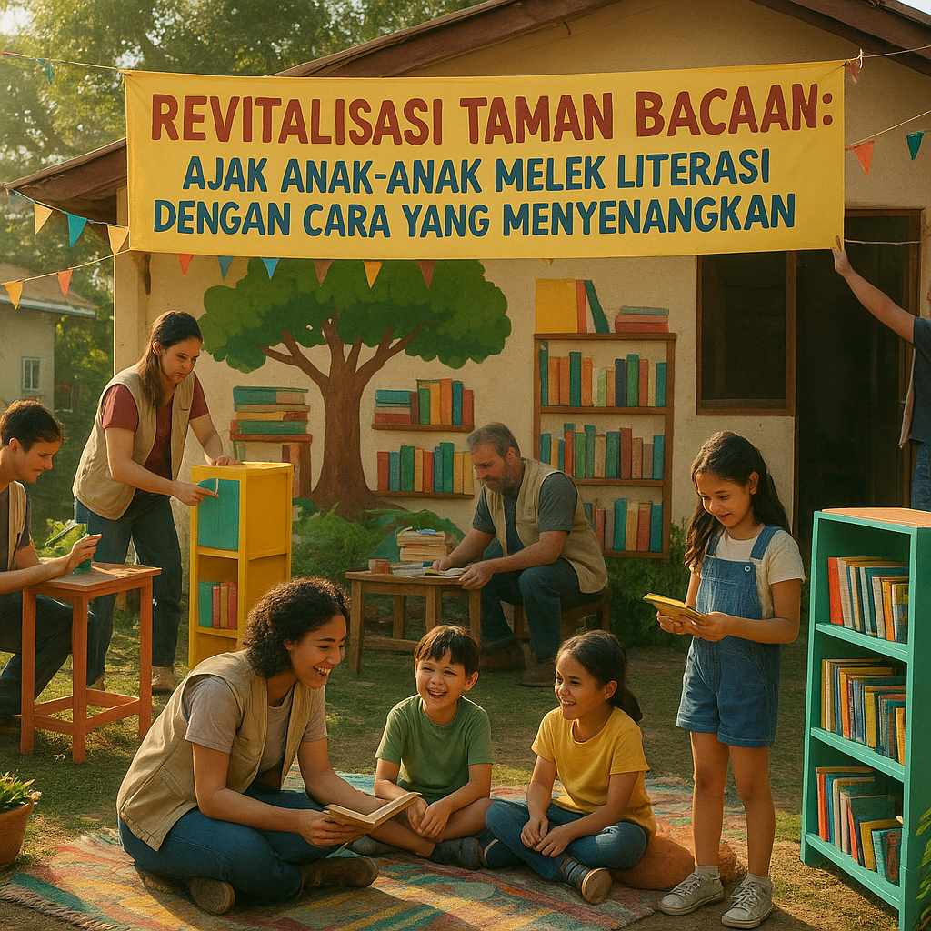 Revitalisasi Taman Bacaan: Ajak Anak-Anak Melek Literasi dengan Cara yang Menyenangkan