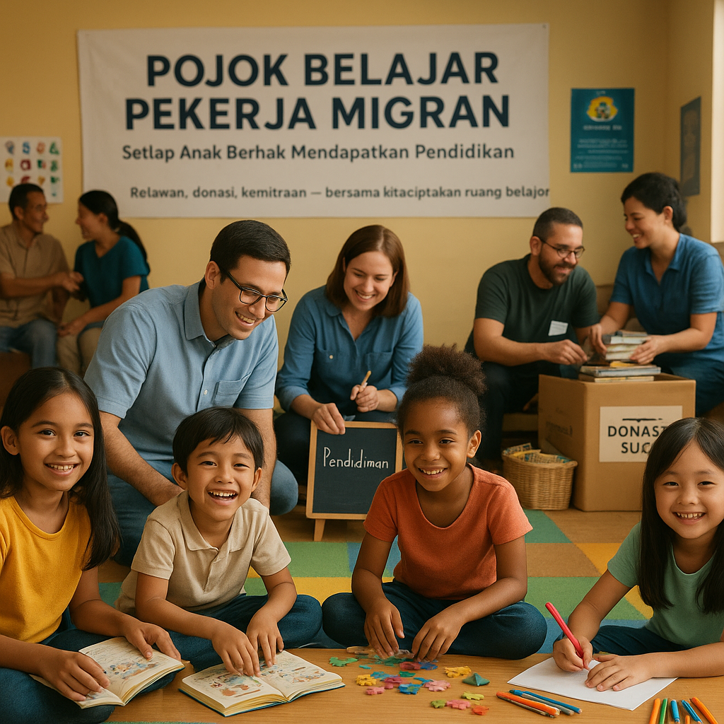 Pojok Belajar Pekerja Migran: Setiap Anak Berhak Mendapatkan Pendidikan