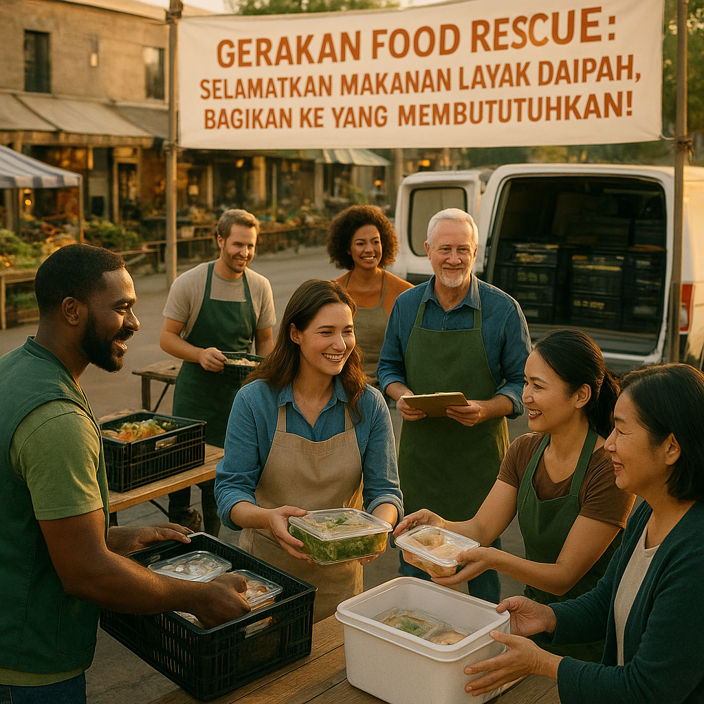 Gerakan Food Rescue: Selamatkan Makanan Layak dari Sampah, Bagikan ke yang Membutuhkan!