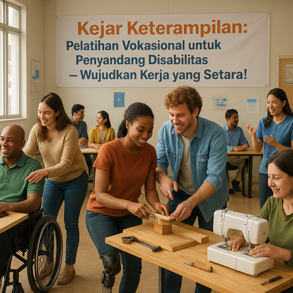 Kejar Keterampilan: Pelatihan Vokasional untuk Penyandang Disabilitas, Wujudkan Kerja yang Setara!