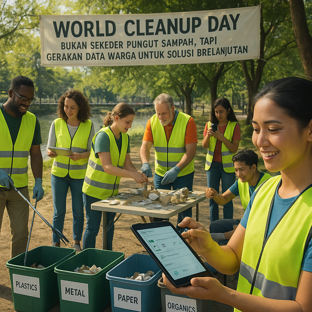 World Cleanup Day Bukan Sekedar Pungut Sampah, Tapi Gerakan Data Warga untuk Solusi Berkelanjutan