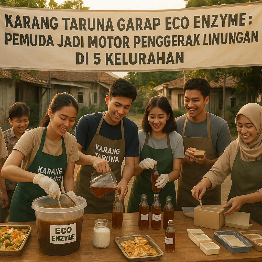 Karang Taruna Garap Eco Enzyme: Pemuda Jadi Motor Penggerak Lingkungan di 5 Kelurahan