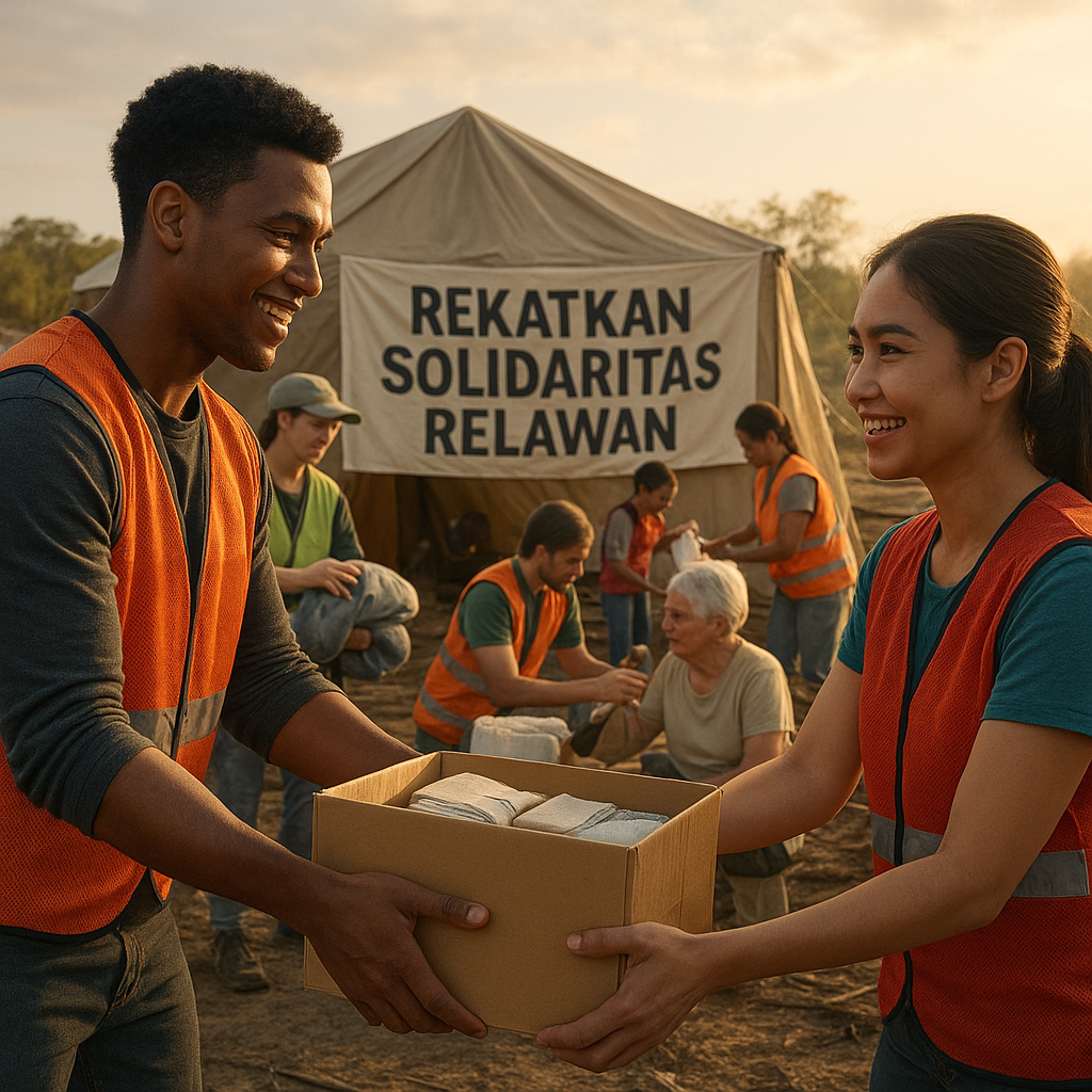 Rekatkan Solidaritas Relawan di Tengah Bencana Alam