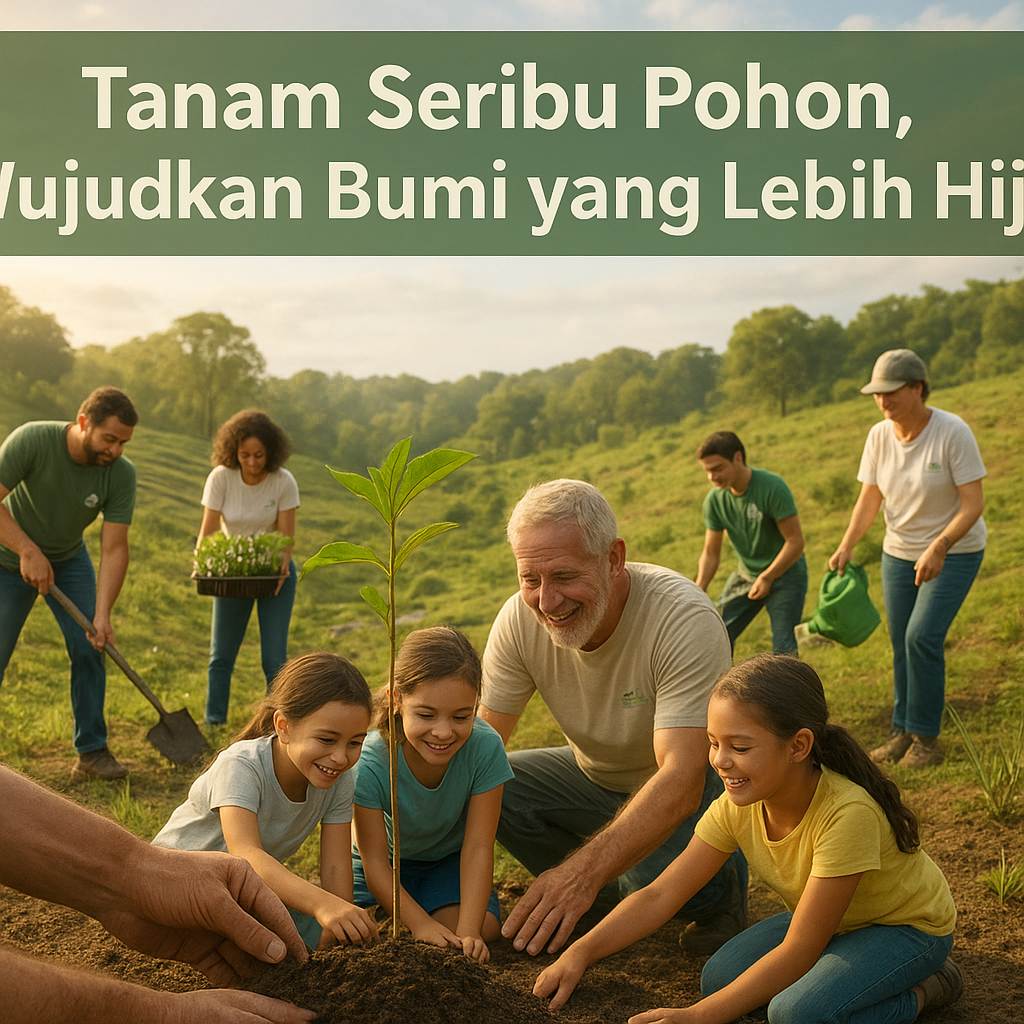 Tanam Seribu Pohon, Wujudkan Bumi yang Lebih Hijau