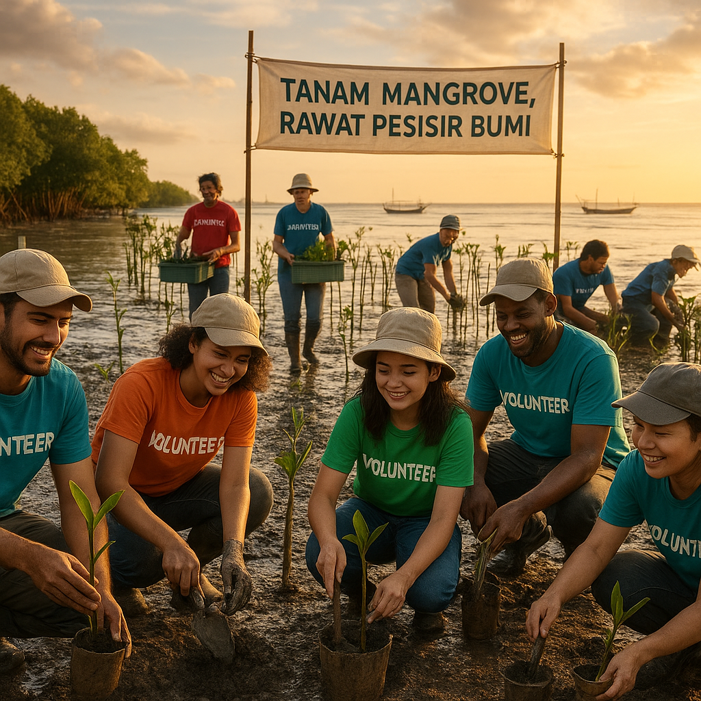 Tanam Mangrove, Rawat Pesisir Bumi