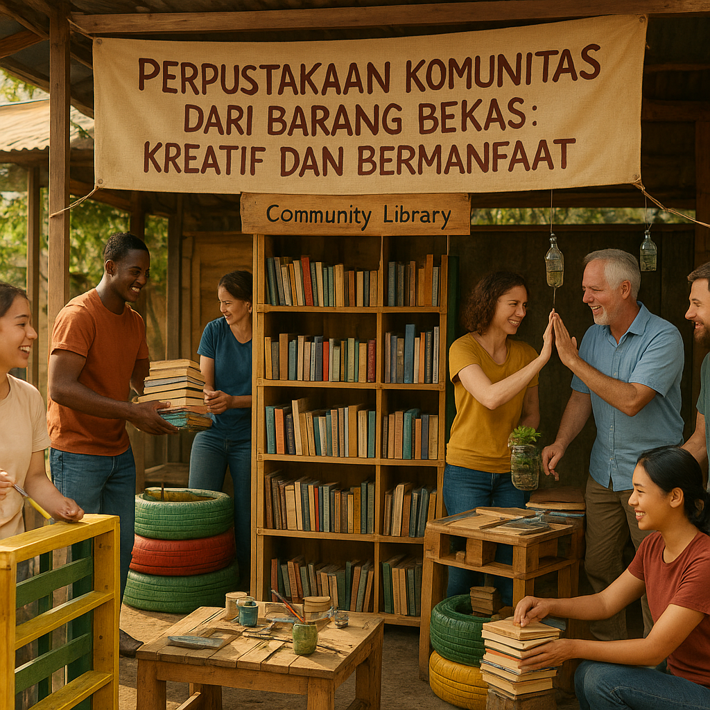 Perpustakaan Komunitas dari Barang Bekas: Kreatif dan Bermanfaat