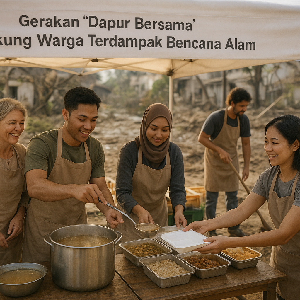 Gerakan 'Dapur Bersama' Dukung Warga Terdampak Bencana Alam