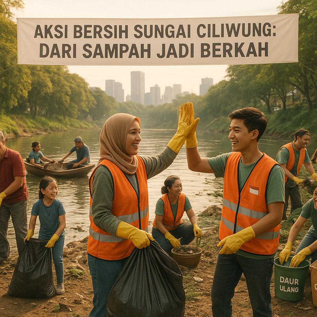 Aksi Bersih Sungai Ciliwung: Dari Sampah Jadi Berkah