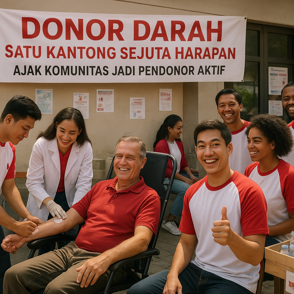 Donor Darah: Satu Kantong Sejuta Harapan – Ajak Komunitas Jadi Pendonor Aktif
