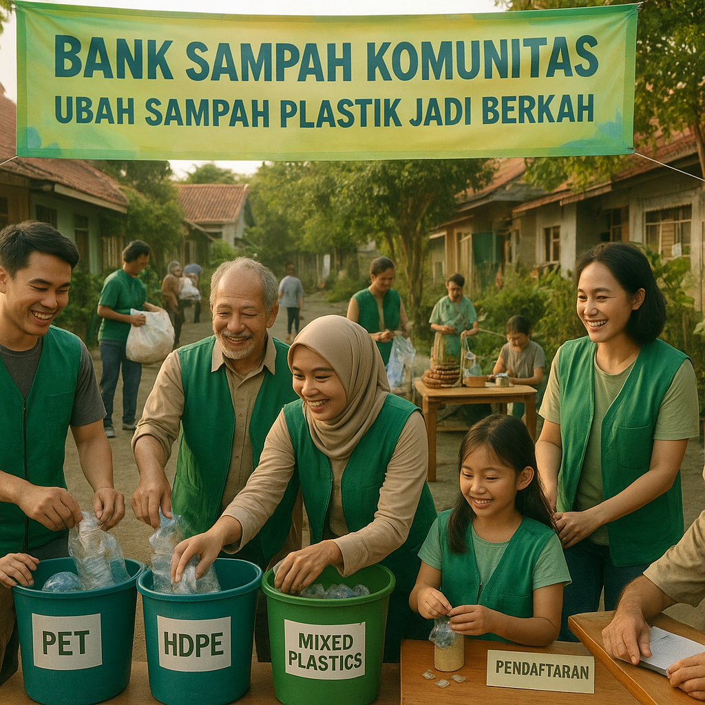Bank Sampah Komunitas: Ubah Sampah Plastik Jadi Berkah