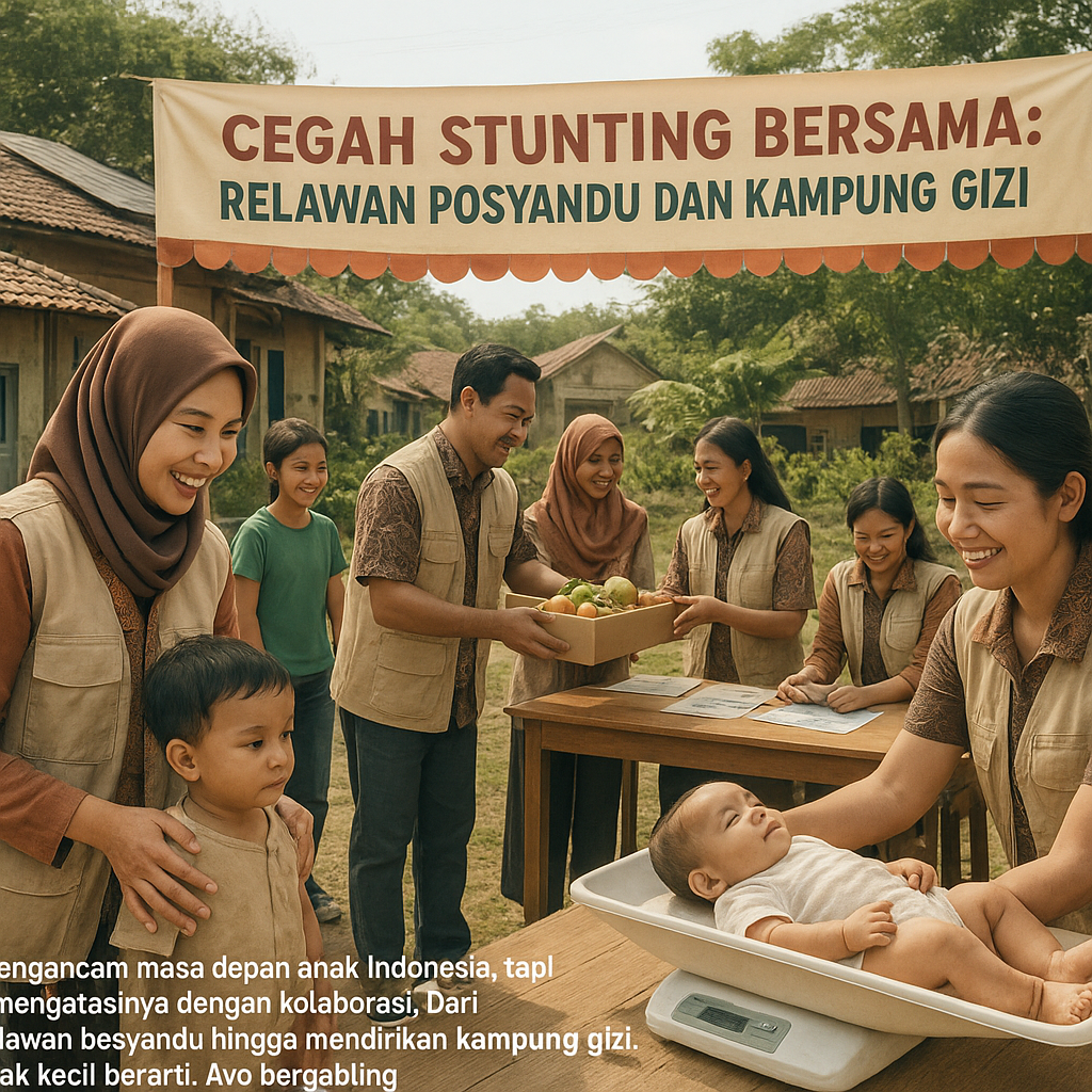 Cegah Stunting Bersama: Relawan Posyandu dan Kampung Gizi