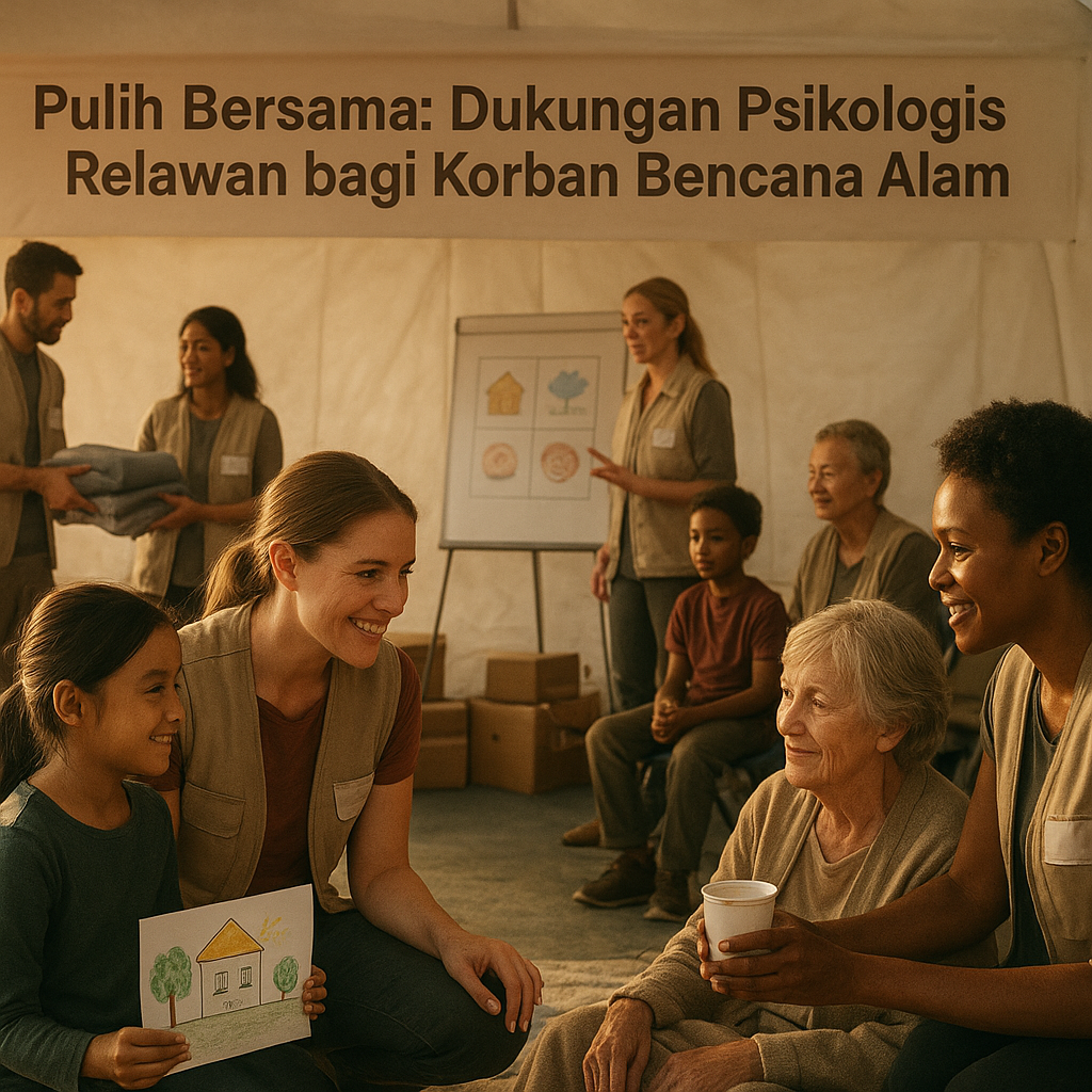 Pulih Bersama: Dukungan Psikologis Relawan bagi Korban Bencana Alam