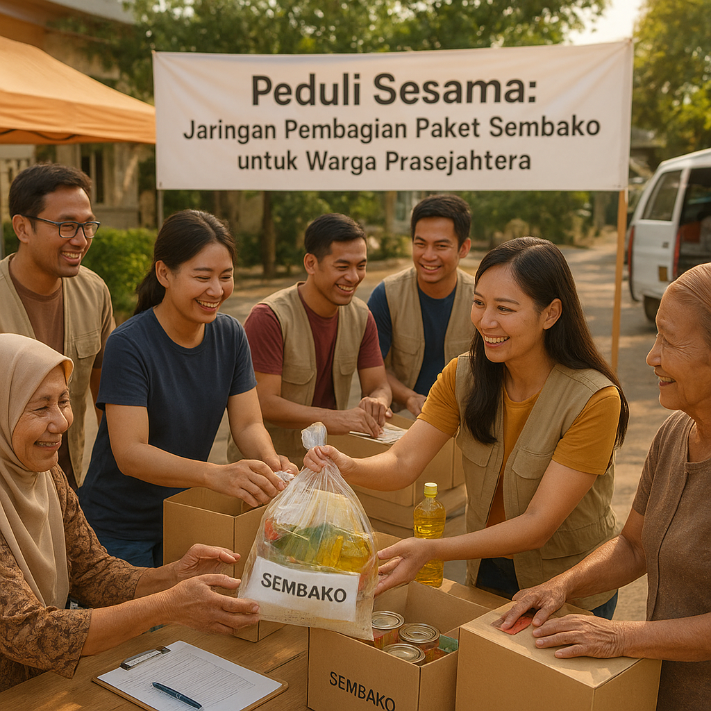 Peduli Sesama: Jaringan Pembagian Paket Sembako untuk Warga Prasejahtera