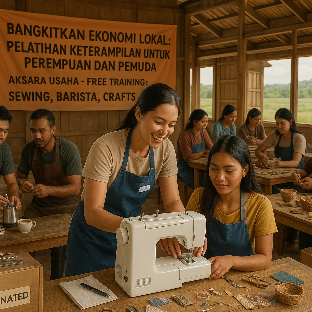 Bangkitkan Ekonomi Lokal: Pelatihan Keterampilan untuk Perempuan dan Pemuda