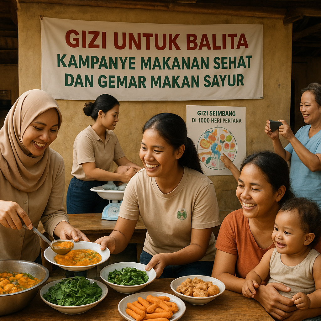 Gizi untuk Balita: Kampanye Makanan Sehat dan Gemar Makan Sayur