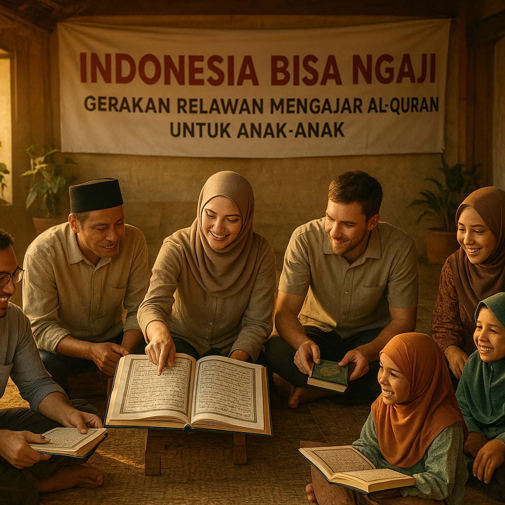 Indonesia Bisa Ngaji: Gerakan Relawan Mengajar Al-Quran untuk Anak-anak