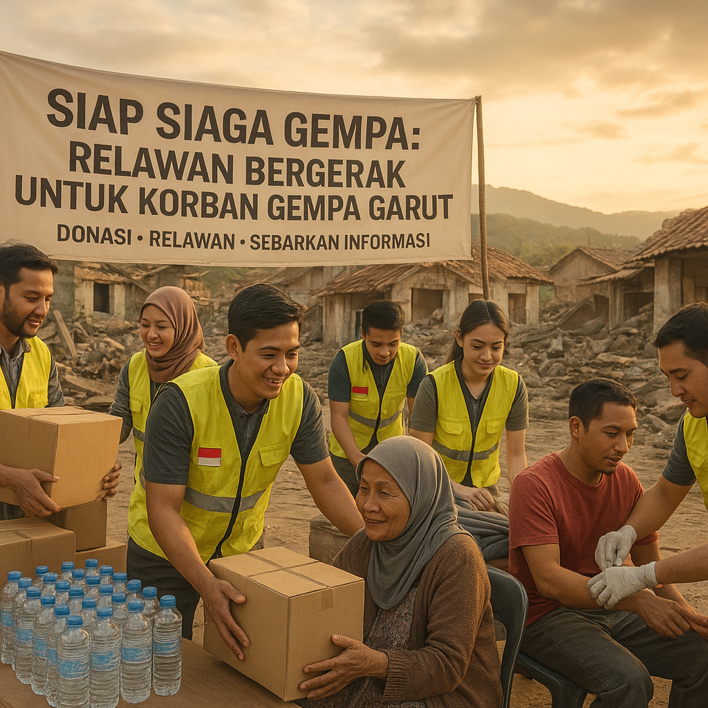 Siap Siaga Gempa: Relawan Bergerak untuk Korban Gempa Garut